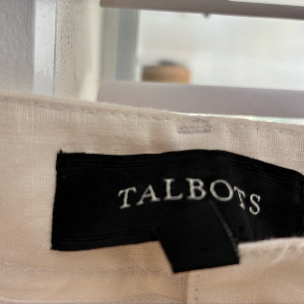 Talbots Cream Button-Front Midi Skirt - Picture 3 of 6